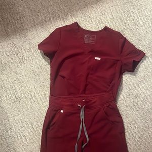 Maroon Scrub Set FIGS